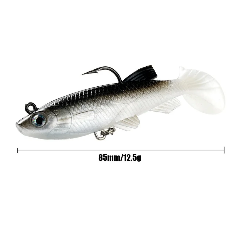 Fishing Lures Soft Lure Wobblers 12.5g Artificial Bait Silicone Fishing  Lure Sea Bass Carp Fishing Lead Spoon Jig Lures Tackle - AliExpress
