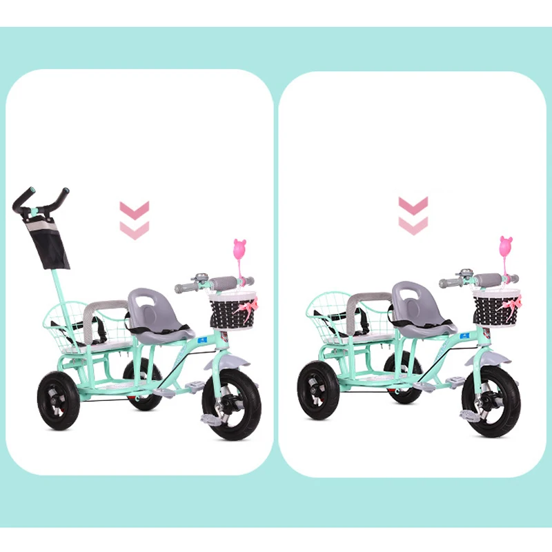 double seat push car