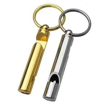 

Portable Brass Loud Version Whistle Emergency Tools Survival Keychain Whistle with Beer Bottle Opener Barware Bar Tools 2 in 1