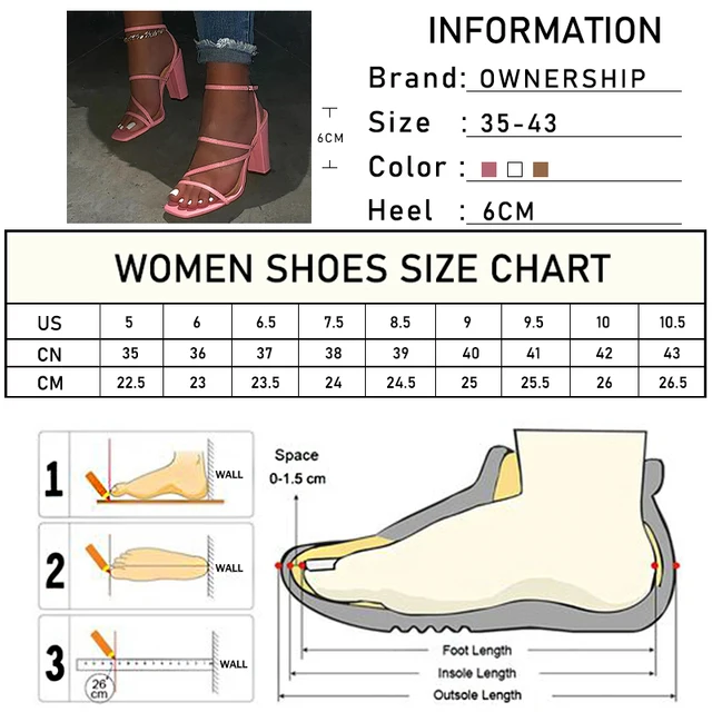 Women's High Heels Woman Sandals Plus Size 2021 Summer Women Narrow Band Buckle Pumps Ladies Square Toe Footwear Female Shoes 6