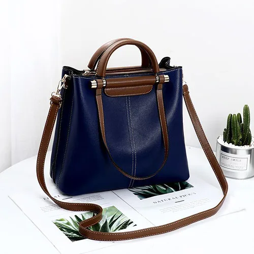 Новая женская сумка в Корейском стиле, милые модные сумки, сумка через плечо - Цвет: BLUE