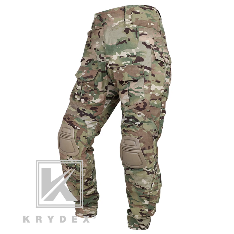 KRYDEX Тактический BDU G3 боевые штаны Мультикам CP стиль Battlefield штурмовые брюки BDU Униформа w/наколенники для военной охоты
