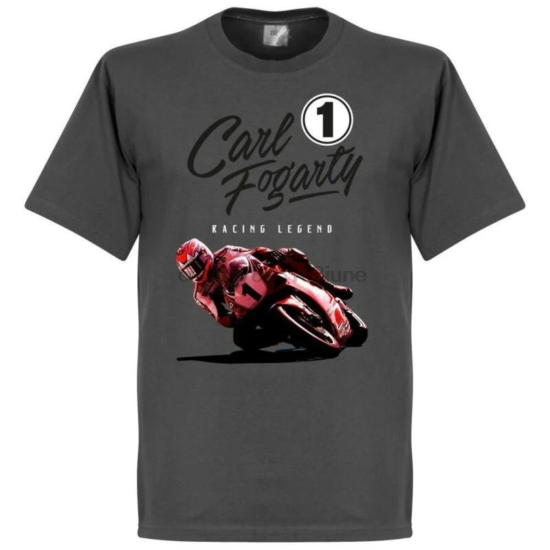 Футболка Carl Fogarty-серый | Мужская одежда