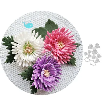 

Daisy flower Metal Cutting Dies Embossing Stencils for DIY Scrapbooking Photo Album Decorative DIY Paper Cards Making Tool 2020