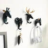 Cute Animals Key umbrella Hook Hanger Wall Hanger Design Decorative Hooks Towel for Kitchen Key Holder wall hooks decorative 1