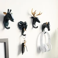 Cute Animals Key umbrella Hook Hanger Wall Hanger Design Decorative Hooks Towel for Kitchen Key Holder wall hooks decorative 1