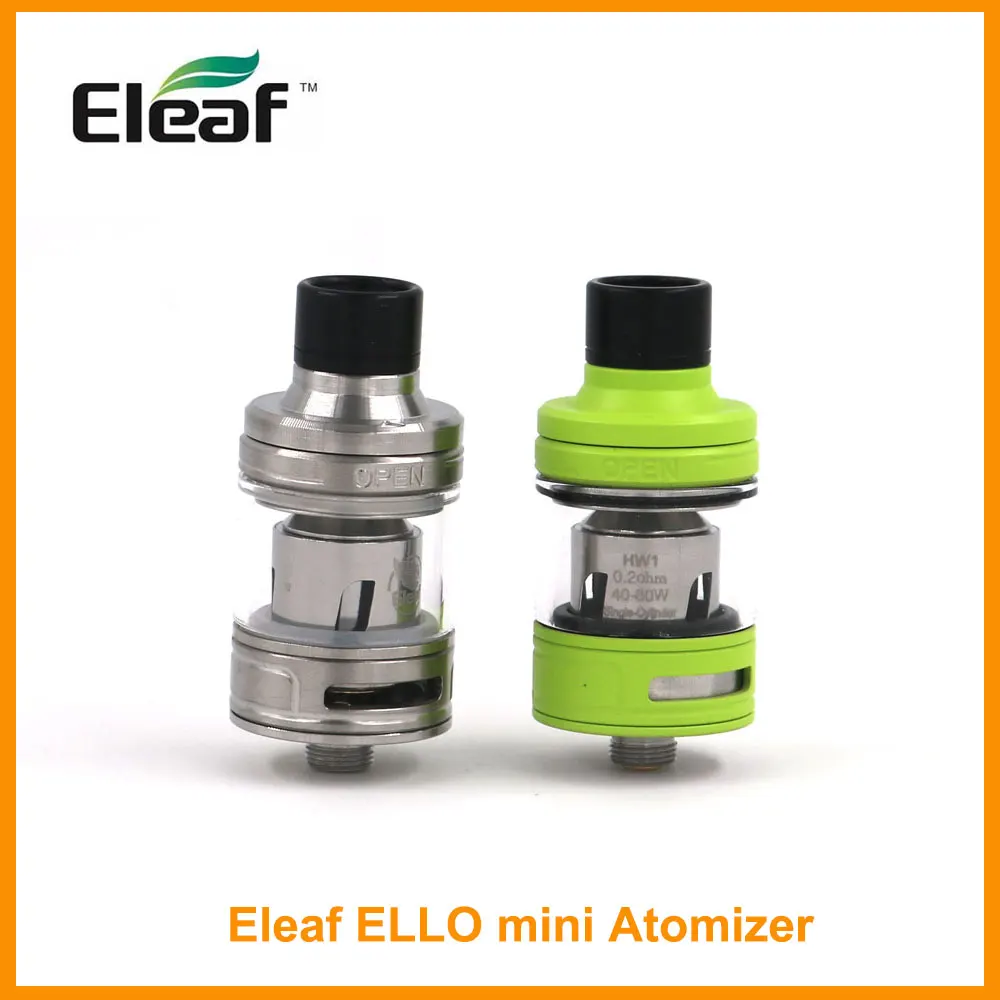 Оригинальный Eleaf ELLO мини распылитель 2 мл емкость/ELLO Mini XL 5,5 мл бак HW1 одноцилиндровый/HW2 катушка электронная сигарета