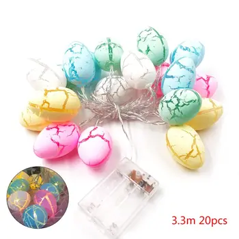 

10/20 LED Easter Eggs Shape String Light Copper Wire Battery Powered Tree Decor