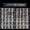 Nail Rhinestone Set 480pcs/Box With One PC Dot Pen Crystals AB DIY Rhinestones Gold Bottom Glass Stones For Nail Art Accessories 1