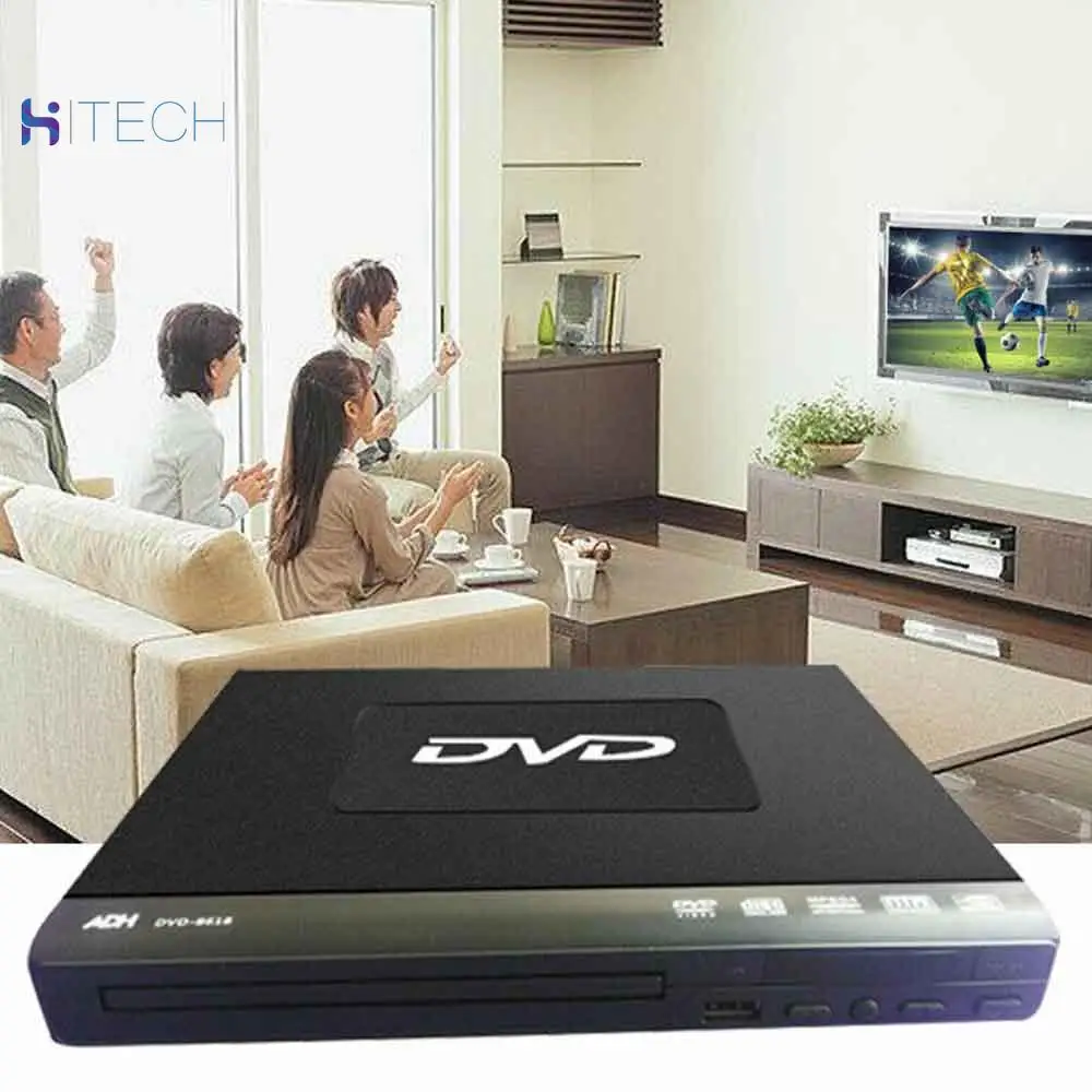 Dvd плеер с USB + RCA аудио кабелем коаксиальный порт черный дом|Проигрыватели DVD| |