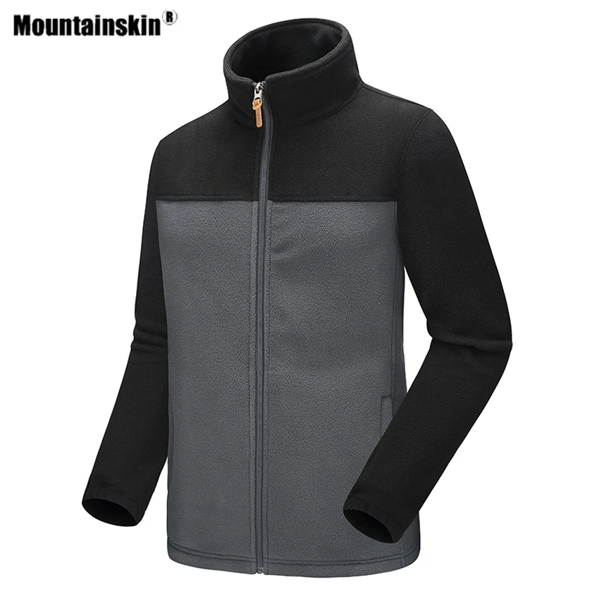 Mountainskin, мужские флисовые куртки для походов, для спорта на открытом воздухе, теплая ветровка, для альпинизма, кемпинга, треккинга, мужские ветрозащитные пальто, VA598