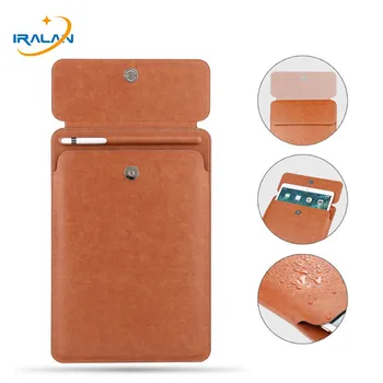 

For iPad Pro 11 2020 Case Air 3 2019 iPad 10.2 7th Leather Pouch Cover iPad 4 3 Pro 10.5 Tablet Case Sleeve Pen Slot bag Air 1 2