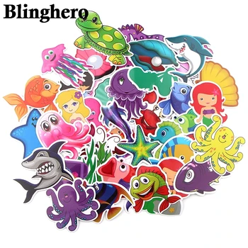 

CA688 41Pcs/set Underwater world Stickers for Car Styling Bike Phone Laptop Travel Luggage Fitting Sticker Graffiti Decals