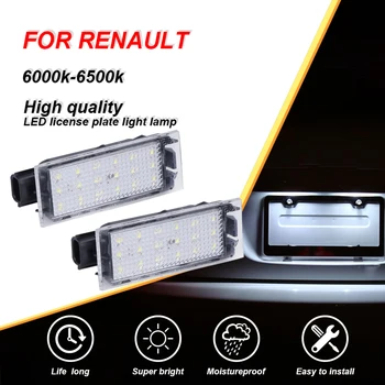 

CARLitek White Led Auto Number License PlateLight For Renault For Megane 3 For Vel Satis For Clio Laguna 2 For Twingo For Master