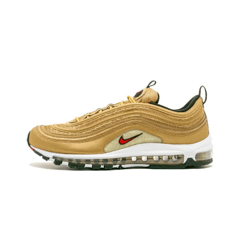 Мужские кроссовки для бега Nike Air Max 97 OG, черные модные удобные дышащие уличные резиновые кроссовки, хорошее качество, 921826-001 - Цвет: 884421-700