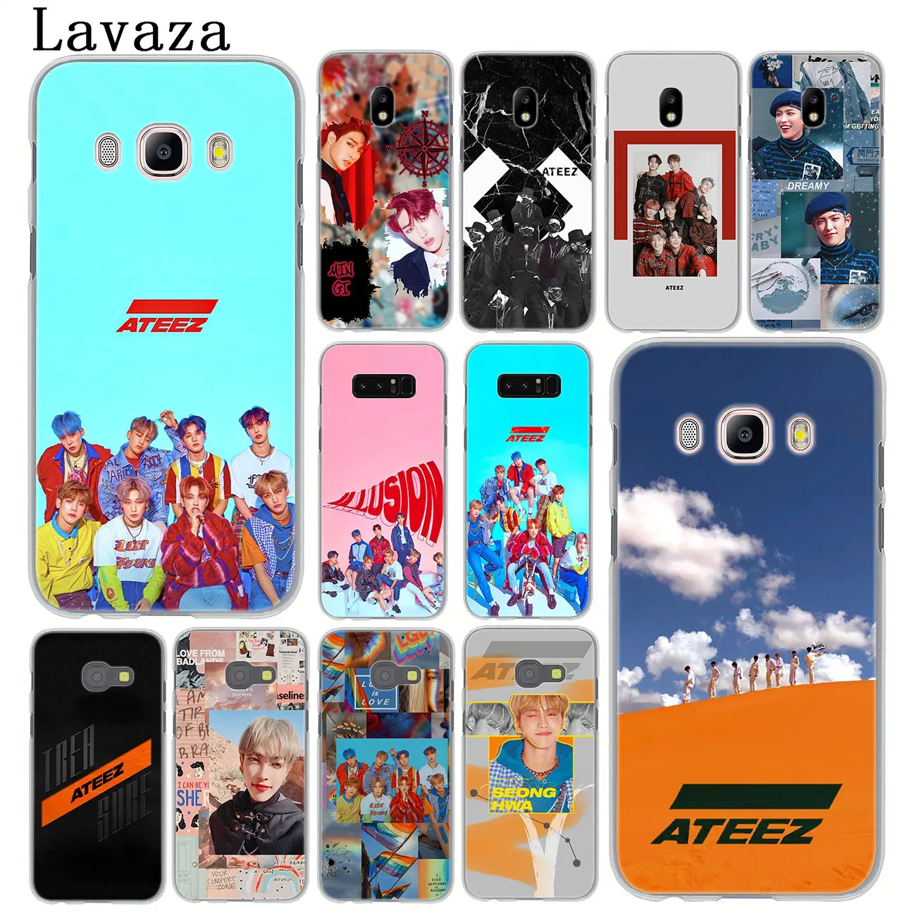 KPOP ATEEZ логотип Чехол для телефона samsung Galaxy J8 J7 Duo J6 J5 J4 Plus 2018 2017 2016 J2 J3 Prime 2015 Крышка| |