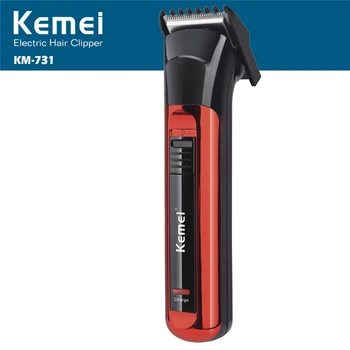 

Kemei KM-731 Electric Hair Clipper Both Rechargeable and Battery Hair Trimmer Men Razor Cordless Adjustable Clipper Razor