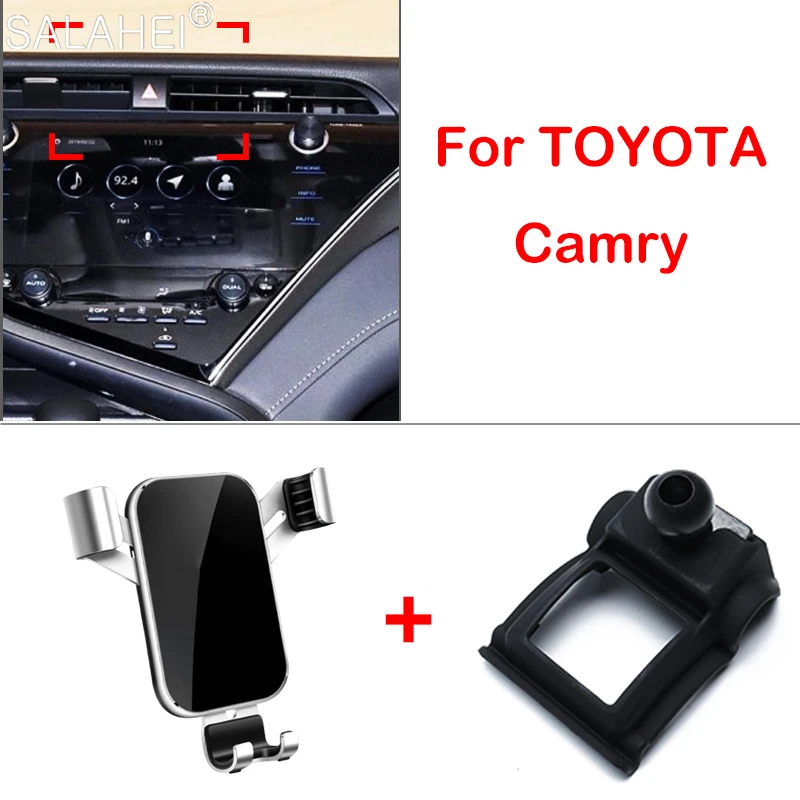 Car Mobile Phone Holder Adjustable Air Vent Mount For Toyota Camry 2018