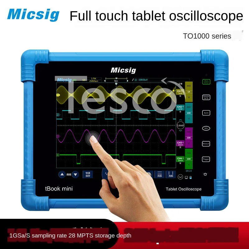 

Flat Panel Digital Oscilloscope Handheld Dual Channel Four Channel 150M 100M Bandwidth