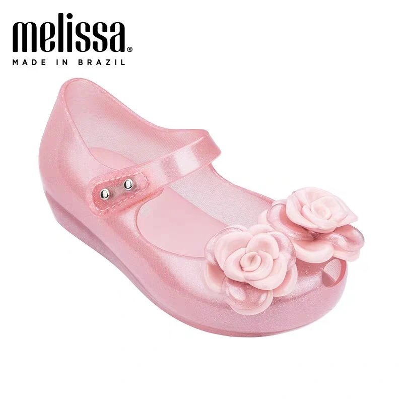 Mini Melissa/сандалии для девочек прозрачная обувь с бантом детские сандалии милая