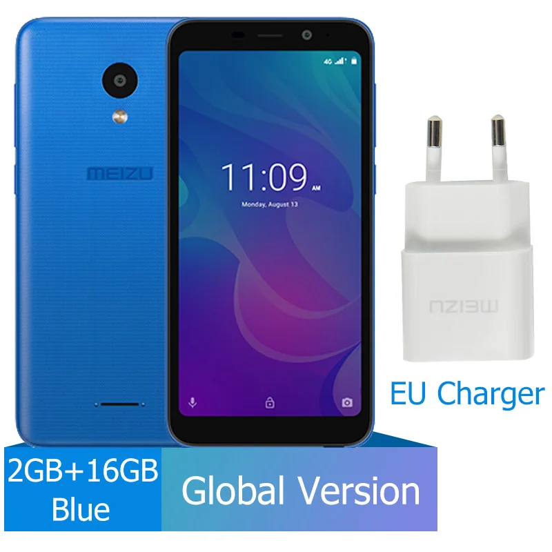 2GB 16GB Blue Meizu C9, 2 ГБ, 16 ГБ, глобальная версия, мобильный телефон, четырехъядерный, 5,45 дюймов, 1440X720 P, фронтальная, 8 Мп, задняя камера 13 МП, аккумулятор 3000 мАч - Цвет: 2GB 16GB Blue