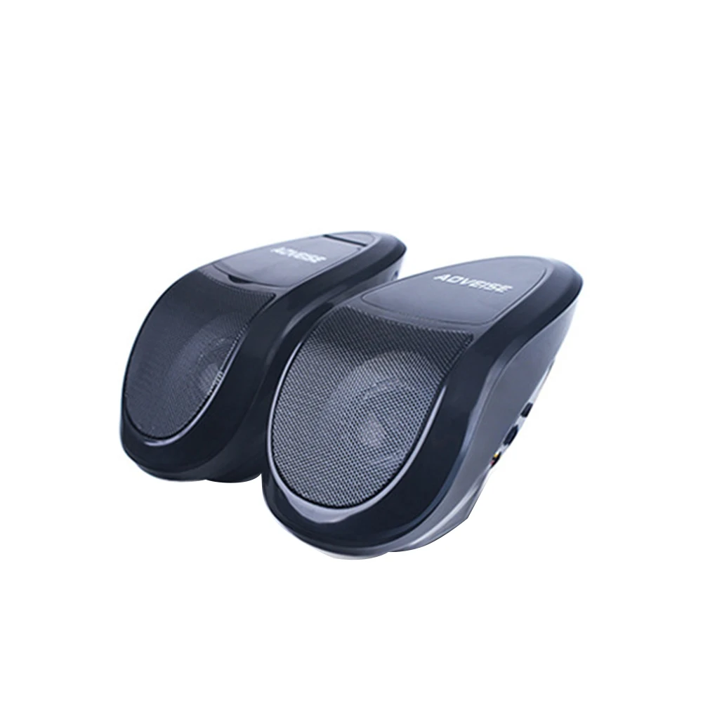 Аксессуары аудио усилитель мотоцикла динамик U диск скутер Профессиональный FM Радио MP3 плеер Bluetooth музыка многофункциональный - Цвет: Черный