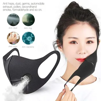 

Outdoor Fashionable Cotton Anti-dust Face Facemask Cover Smoke Dust Air Purifying Pm2.5 Face Cover Carbon Filter Multi Mouse