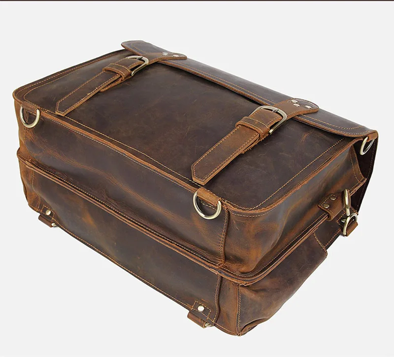 Luufan Crazy Horse мужской портфель из натуральной кожи подходит для 17 &quotноутбука рюкзак