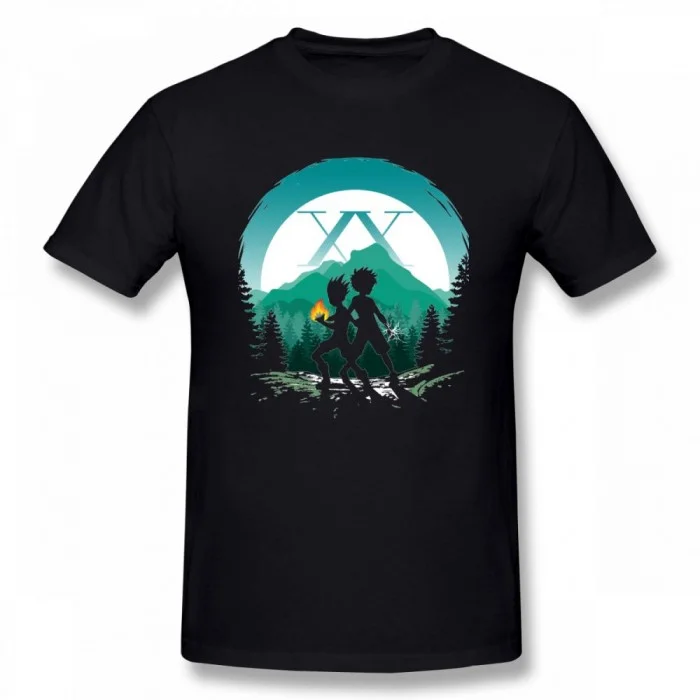 Anime Hunter X tshirt New Designs Cool Cartoon GON Killua Tops Short Sleeve Tee for Men And Women Casual | Женская одежда