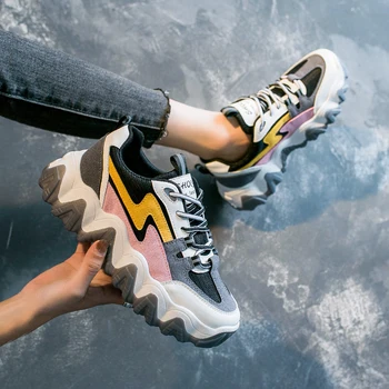 

2020 Women's Sport Shoes Female Brand Sneakers Woman Running Shoes Breathable Antislip Light Flats Outdoor Jogging E16-33