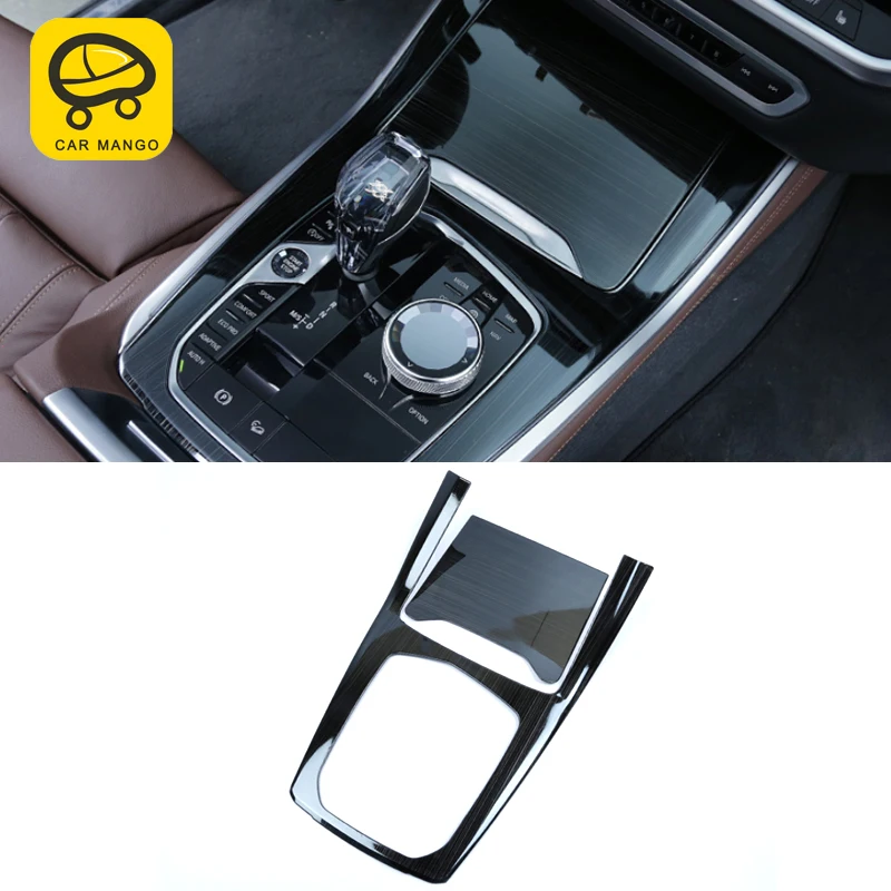 

CarManGo For BMW X5 2019 Car Styling Gear Shift Hand Brake Panel Cover Frame Trim Sticker Interior Accessories