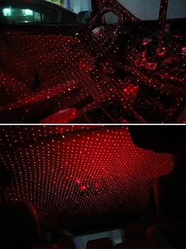 

LED Auto Atmosphere Lights Decorative Lamp Car Ambient Light Starry USB Car Interior Decoration Light Star Sky Ceiling Projector