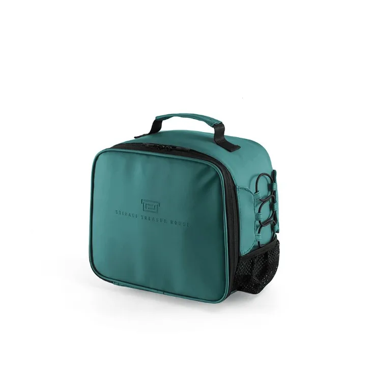 Сумка для ланча, толстая большая изоляционная сумка, переносная коробка для ланча, сумка из алюминиевой фольги, многофункциональный мешок для пикника на открытом воздухе - Цвет: green