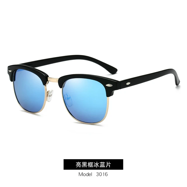 Polarized Sunglasses Men Women RB3016 Brand Design Eye Sun Glasses Women Semi Rimless Classic Men Sunglasses Oculos De Sol UV400 C5
