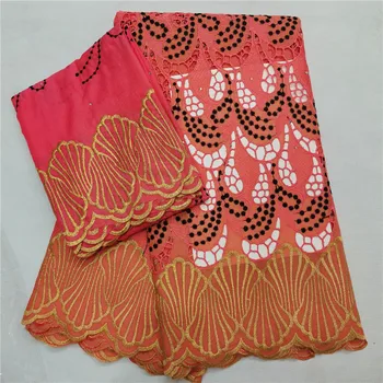 

swiss lace fabric 100%cotton swiss voile lace in switzerland dubai fabric african scarf nigerian dry lace fabric 7yardS