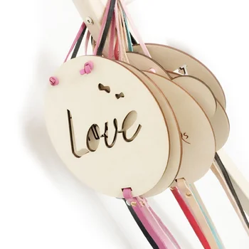 

Plaques & Signs Wooden Hair Clip Storage Hanging Decoration Nordic Style Children Room Wall Decoration-