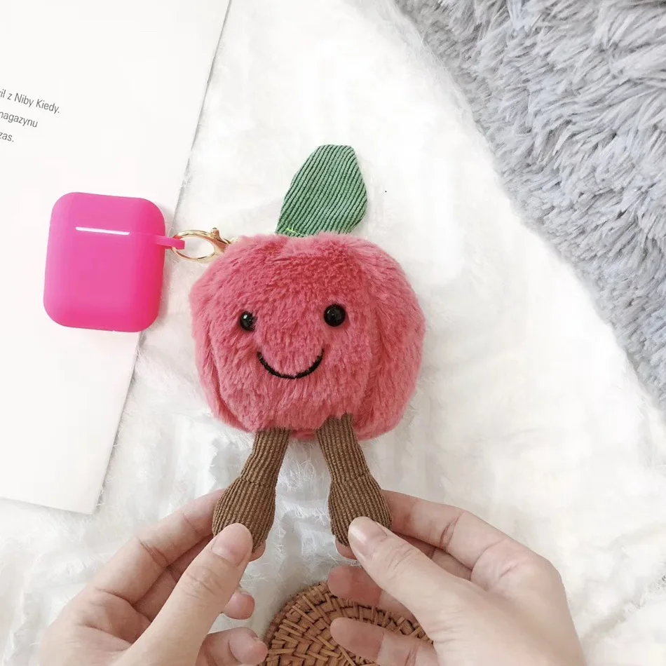 3D Cute Earphone Case for Airpods Case Cartoon Knitted plush Cover for Apple Airpods 2 Case Teddy Dog Rabbit Earpods Accessories