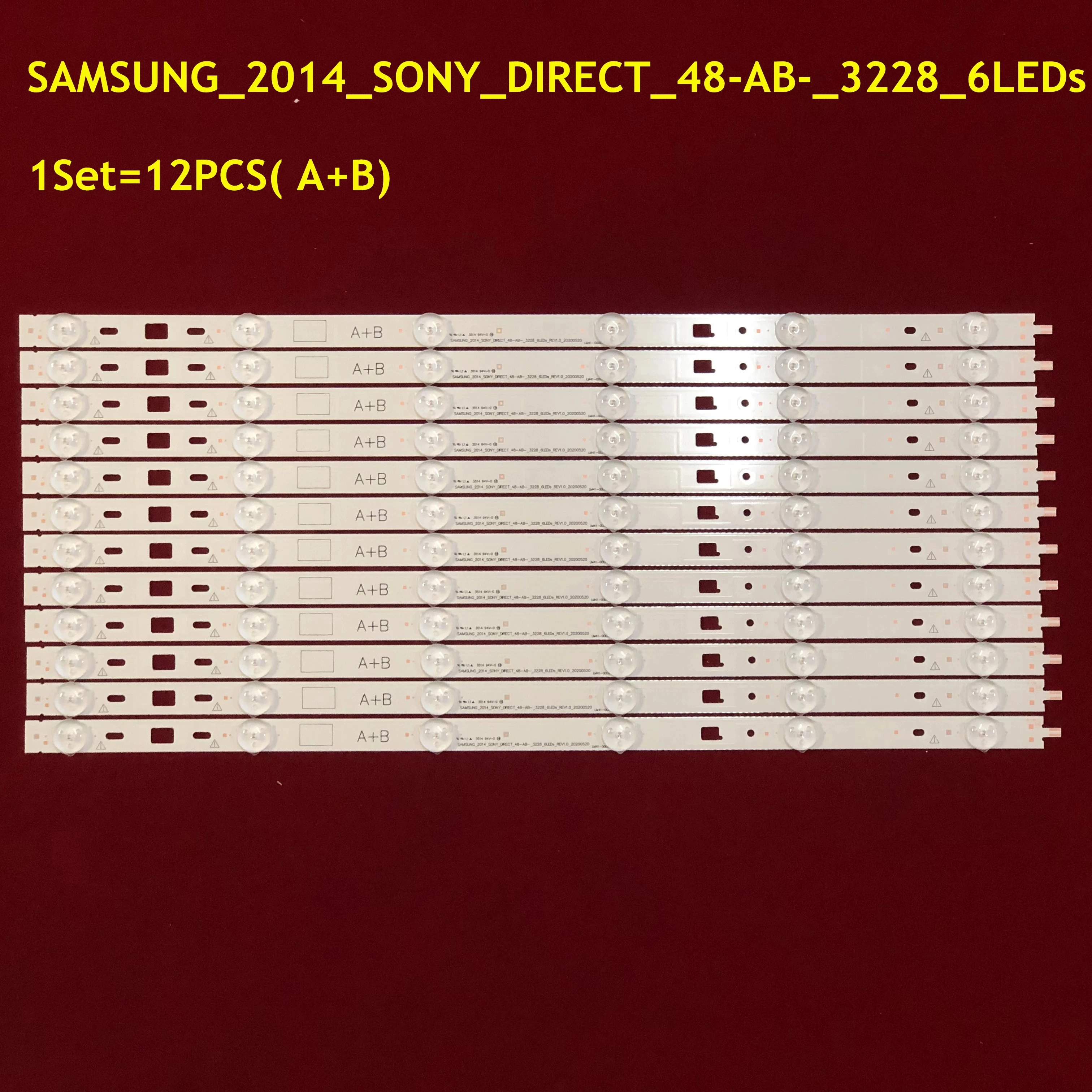 5 наборов = 60 шт. светодиодных лент для TV Samsung 2014-SONY-DIRECT-48-B/a_3228_6 светодиодов | Лампы и