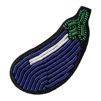 

Indian Silk Hand-embroidered Badges Vegetables, Fruits, Plants, Pins, Fixed Clothes, Anti-glare Brooch, High-end Women