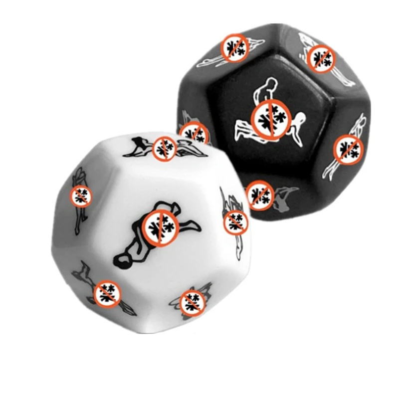 12 Sides Russian Dice Russian Sex Dice Sex Toys For Couples Acrylic Erotic Toys Adult For Women Men sex party toys erotic sex toy sex toys