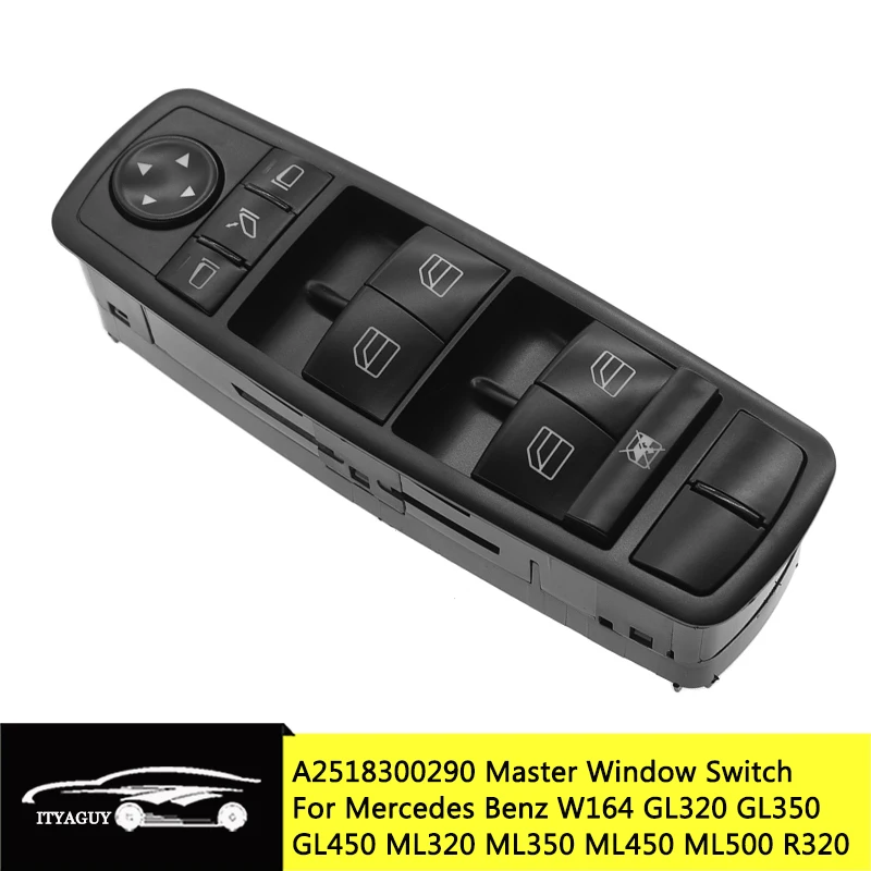 2518300290 A2518300290 передний левый переключатель стеклоподъемника для Mercedes-Benz W164 GL320 GL350