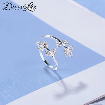

Bijoux Fashion Real 925 Sterling Silver Leaf Rings for Women Boho Adjustable Antique Rings Anillos joyas de plata