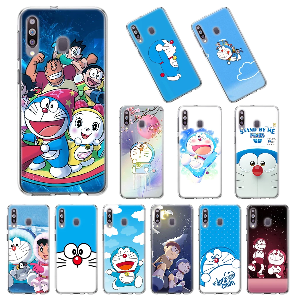 Мягкий чехол Doraemon для Samsung Galaxy A10 A10E A20 A20E A30 A40 A50 A70 A11 A41 A51 A71 A91 из ТПУ|Бамперы| |