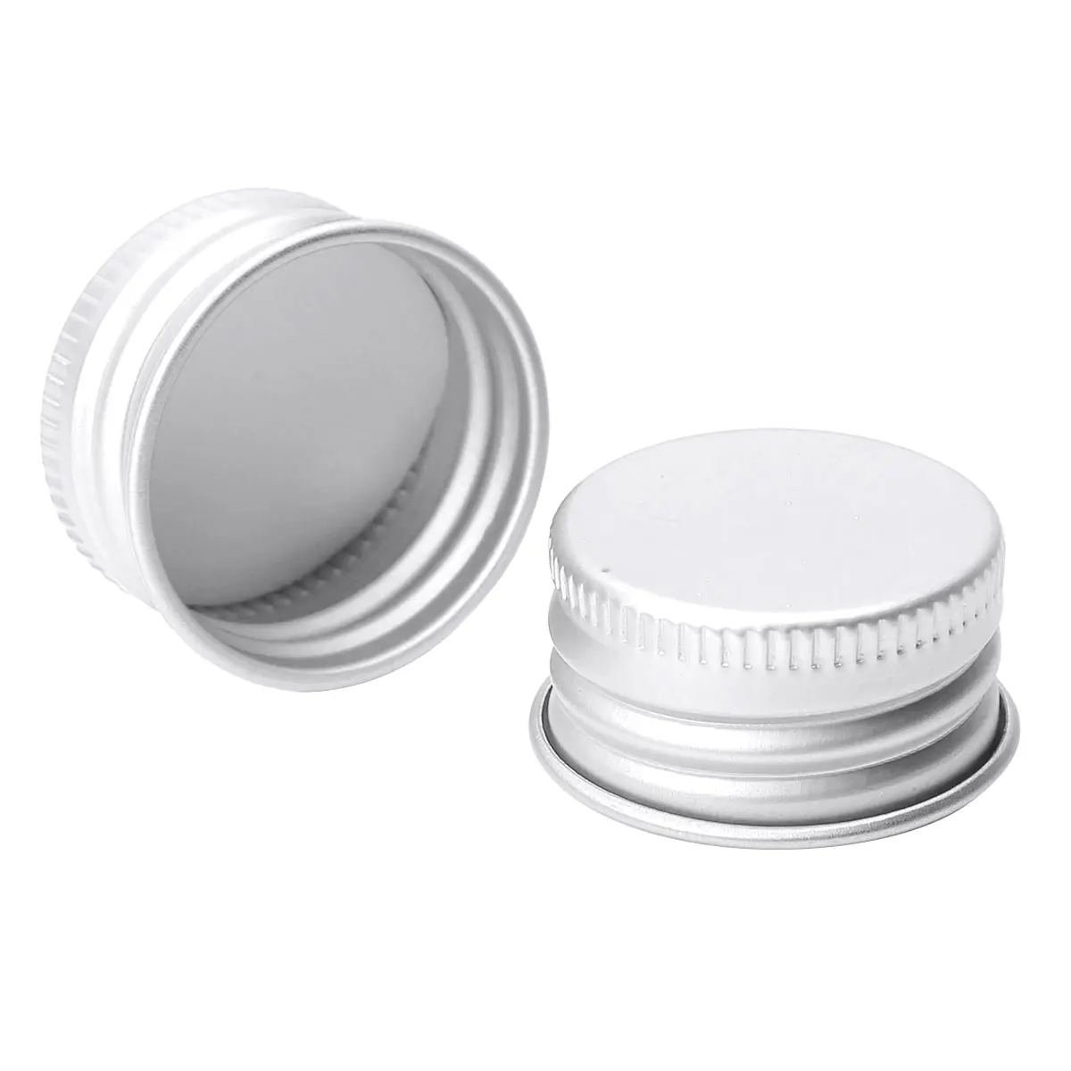 50Pcs Screw Lids 24R/28R Small Premium Aluminium Threaded Caps Lids Replacements for Mason Jar Borosilicate Glass Bottles Lids 3