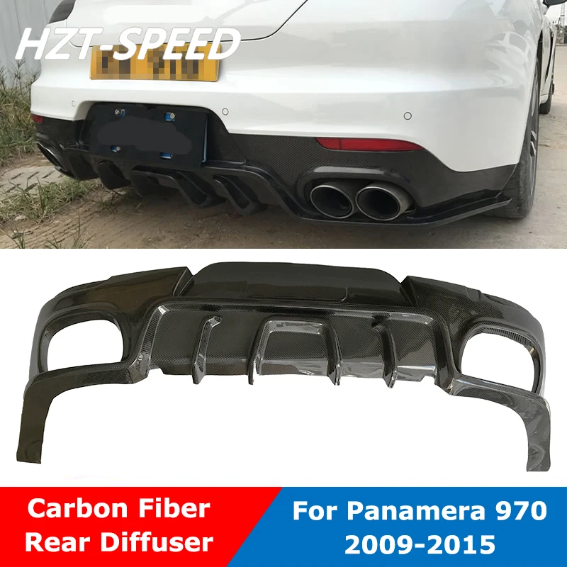 

Carbon Fiber Car Body Kit Rear Bumper Diffuser Lip For Porsche Panamera 970 2009-2015