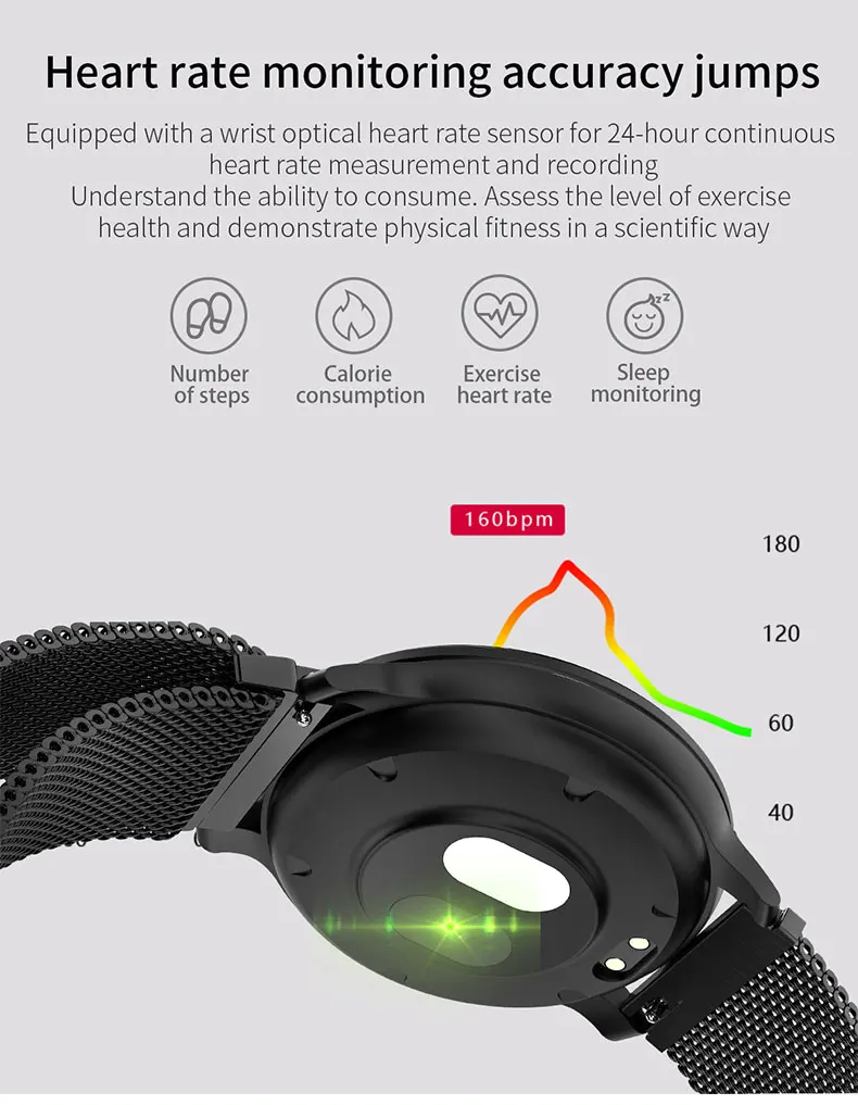 Caridite Newest Product Body Temperature Smart Watch Bracelet Waterproof Man Relojes Inteligente Bluetooth Smartwatch Sport Band