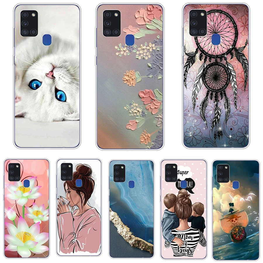 Custodia Per Samsung A21S Custodia Cover Per Telefono Custodia Morbida In Silicone Tpu Per Samsung Galaxy A21S Custodia A 21 S A21 S Coque Bumper Shel