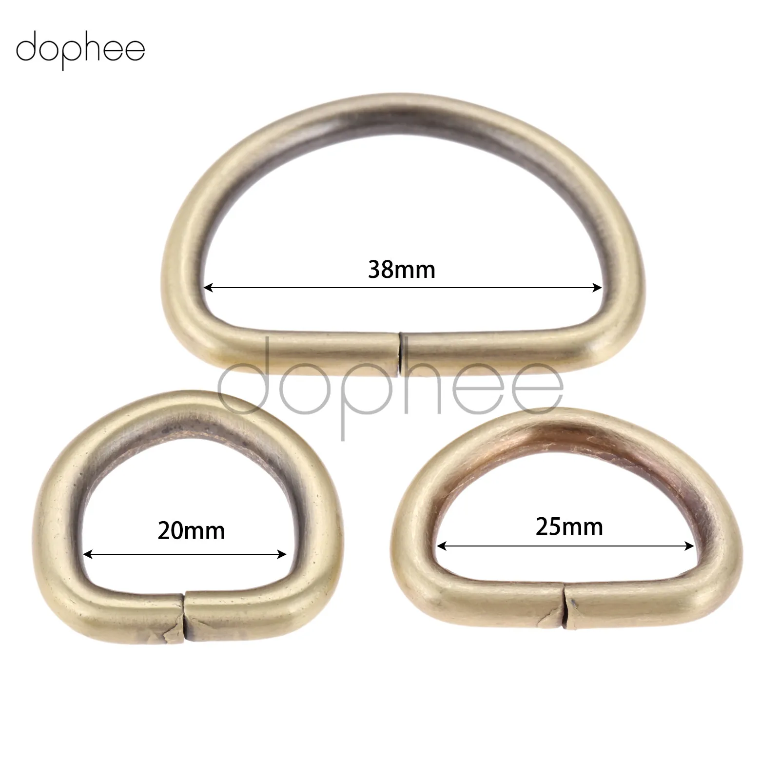 Dophee 10 шт. d образных колец 20 мм 25 38 лямки сумки аксессуары для одежды продажа в