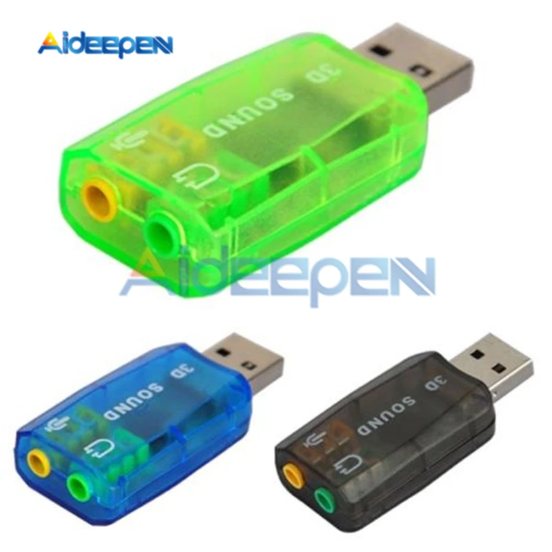 Чипсет CM108 с USB 2 0 на 3D звуковую карту АДАПТЕР ВИРТУАЛЬНОЙ звуковой карты 5 1