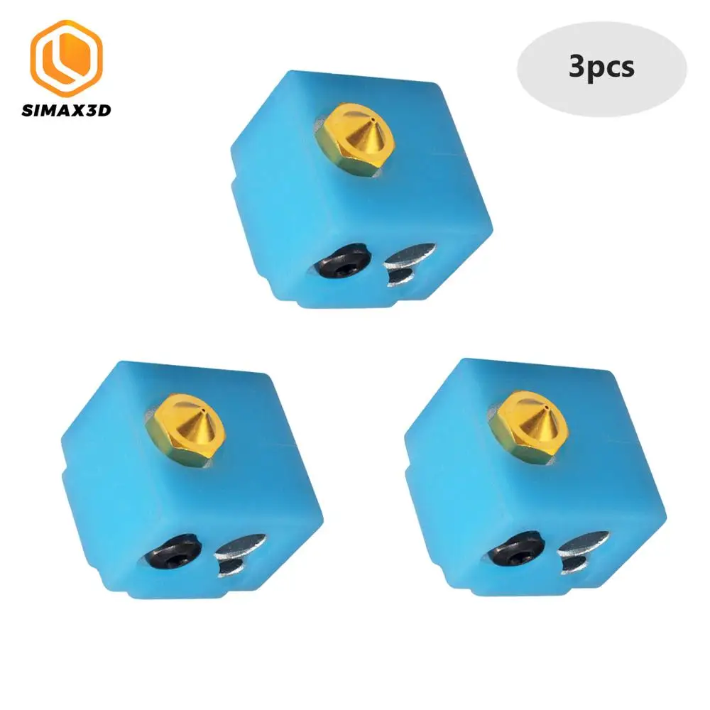 SIMAX3D 3 шт. детали для 3D-принтера Синие Защитные силиконовые носки для теплового блока J-head экструдер HotEnd BP6 аксессуары для нагревательных блоков
